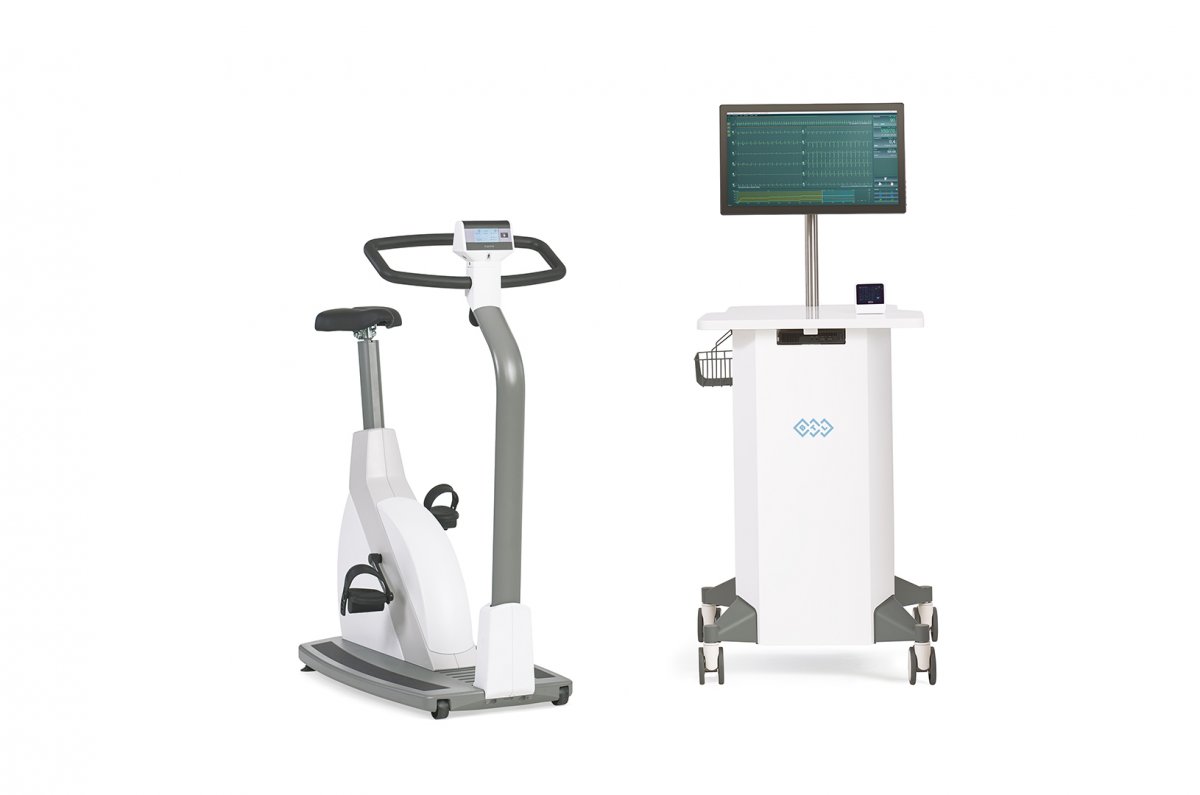 BTL Flexy terheléses EKG-rendszer kerékpárral és futópaddal, vezeték nélküli EKG alkalmazásával (CardioPoint szoftverrel)