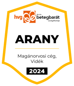 HVG Az év betegbarát szolgáltatója, Arany minősítés, 2024